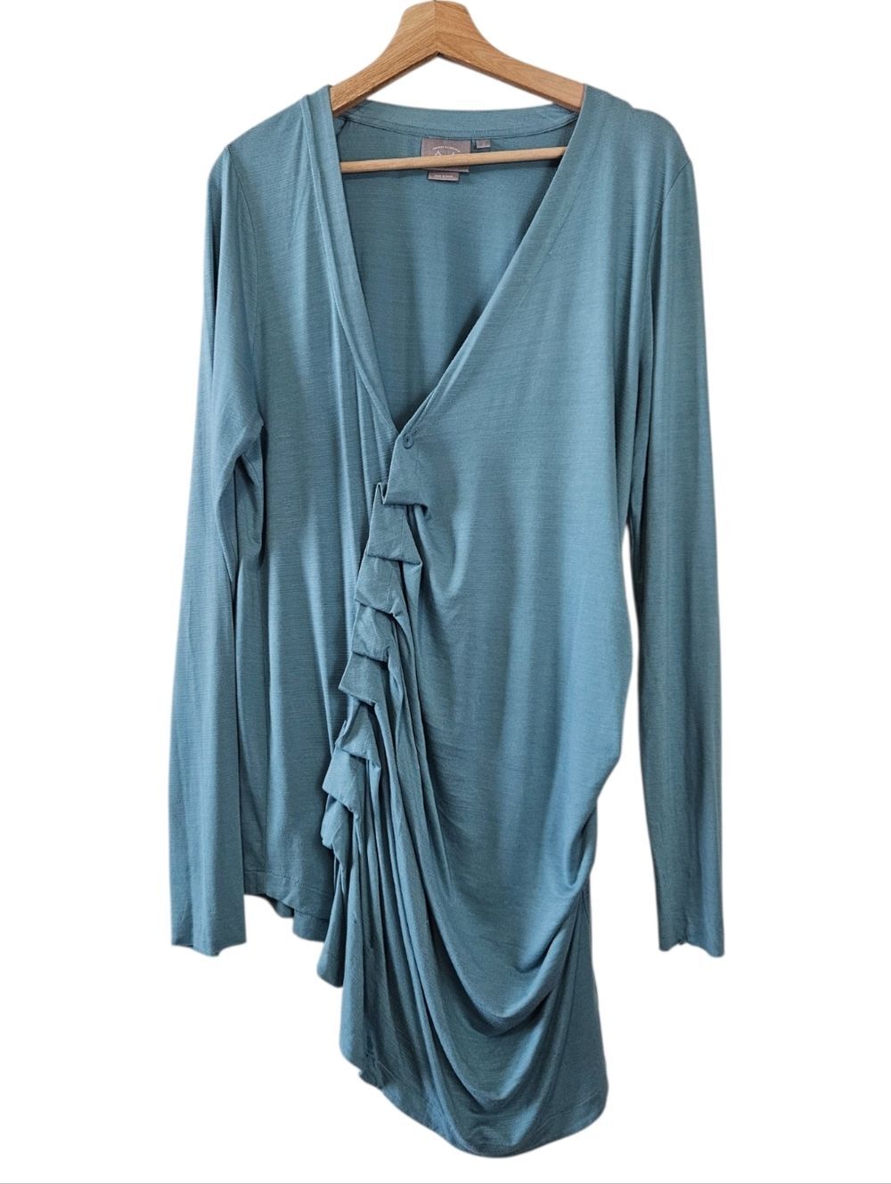Anthropologie Swelled Tide Cardigan by Vanessa Virginia  Size Large Waterfall